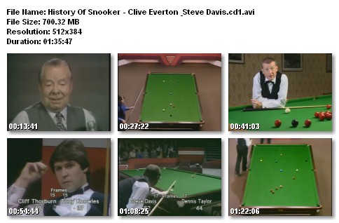 History Of Snooker - Clive Everton & Steve Davis / История Снукера со Стивом Дэвисом