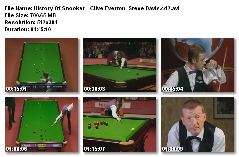 History Of Snooker - Clive Everton & Steve Davis / История Снукера со Стивом Дэвисом