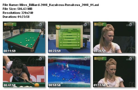 Мисс Бильярд 2008. А. Русакова - Е. Казакова