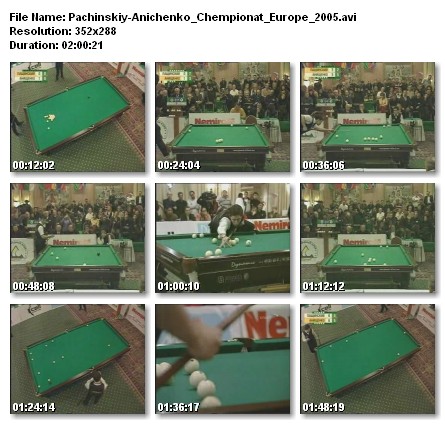 Русский бильярд. Ю. Пащинский - К. Анищенко. Чемпионат Мира 2005