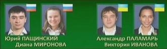 Русский бильярд. Юрий Пащинский, Диана Миронова - Александр Паламарь, Виктория Иванова. Турнир Чемпионов 2009, парный разряд